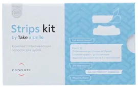 ON WHITE отбеливающие полоски для зубов Strips Kit, 10 шт.