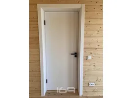 Дверь межкомнатная из ПВХ "Браво-0" Super White глухая 200x80 см