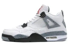 Кроссовки Nike Air Jordan 4 (IV) White Cement Grey