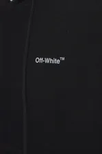 Чёрная толстовка-худи Off-White с логотипом